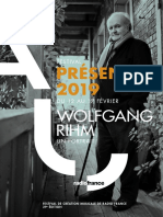 Festival Présences 2019 "Wolfgang Rihm"