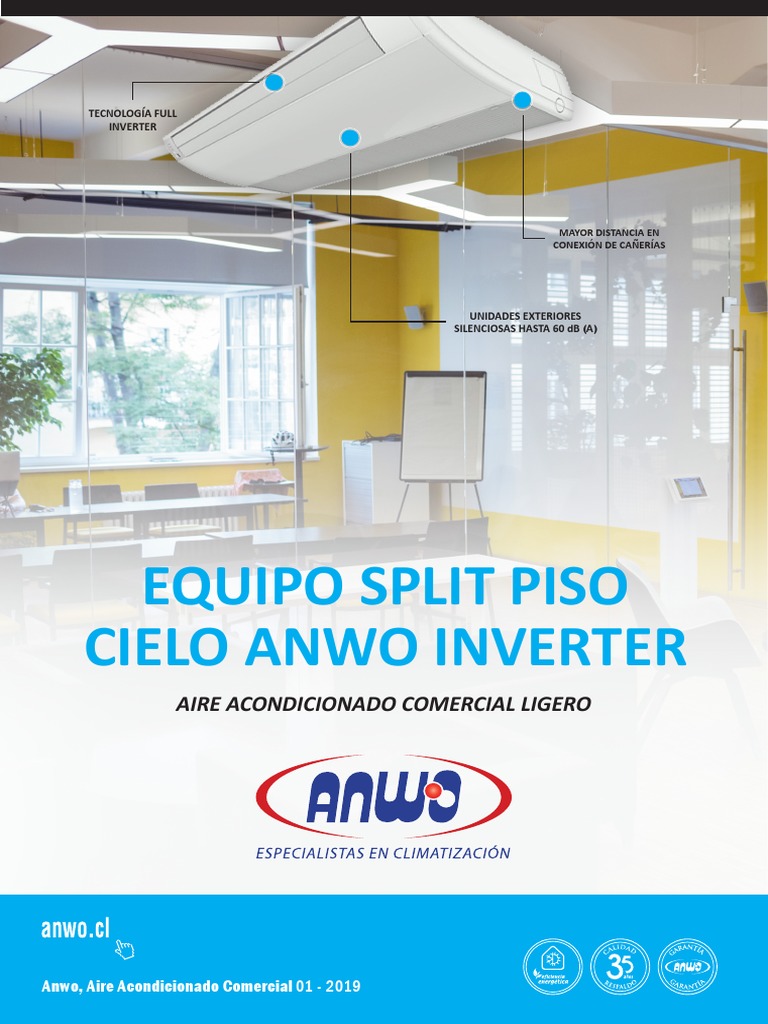 Equipos Split Piso Cielo Anwo Inverter | PDF | Energía y recursos | Science