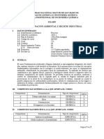 Contaminación Ambiental e Higiene Industrial (Sílabo Por Competencias-2020)