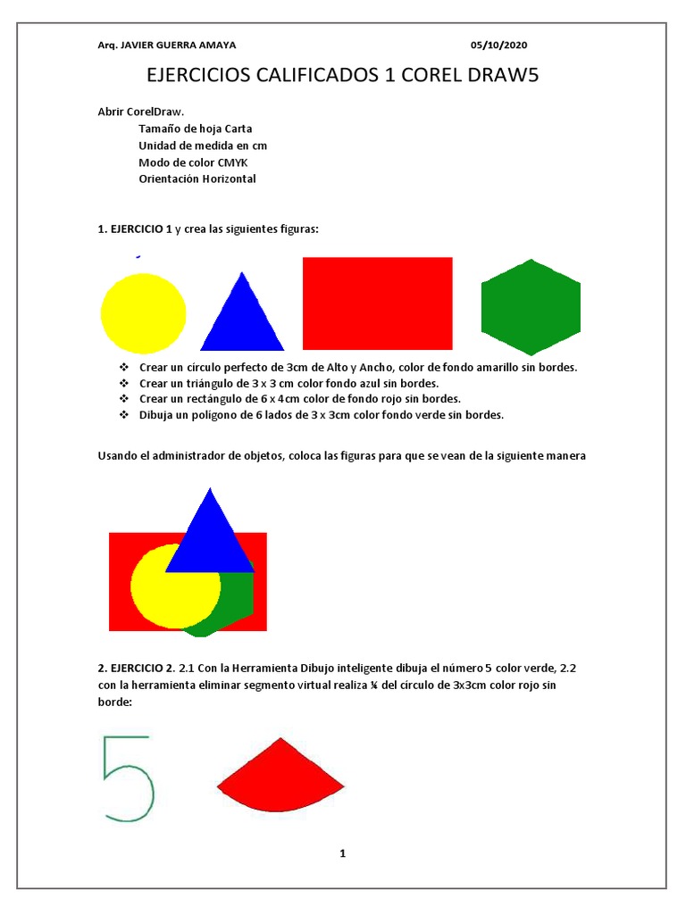 Ejercicio 1 Corel Draw X5 2185087 | PDF
