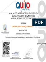 Introducción A Los Derechos Humanos-Certificado Del Curso 41228