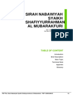 Sirah Nabawiyah Syaikh Shafiyyurrahman Al Mubarakfuri: Table of Content
