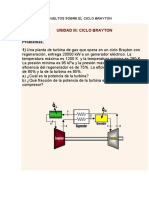 Problemas Resueltos Sobre El Ciclo Brayton