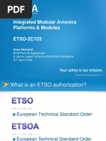 Integrated Modular Avionics Platforms & Modules ETSO-2C153: Anne Sénéchal