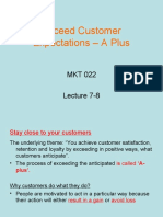 Customer Service Lecture 7 - 8