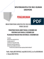 Pengumuman Pemilihan RT