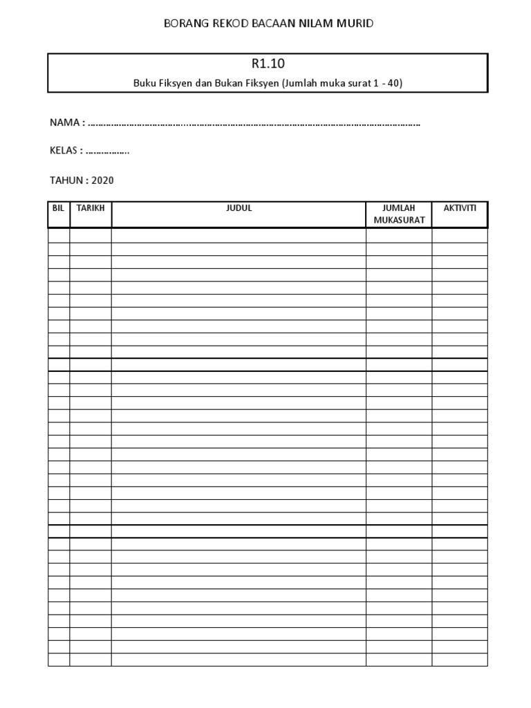 Borang R10 PDF | PDF