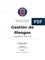 Gestion de Riesgos Congestión Vehicular PDF