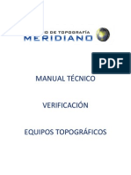 Manual Técnico Procedimiento Verificación Equipos Topográficos (Meridiano 0)