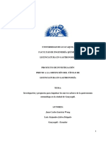 TESIS Gs. 144 - Investigación y Propuesta para Impulsar Los Nuevos Sabores de La Gastronomía Entomófaga PDF