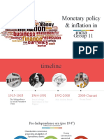 Monetary Policy & Inflation in India: Group 11