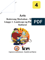 Arts4 - q2 - Mod1 - Landscape NG Pamayanang Kultural - v2