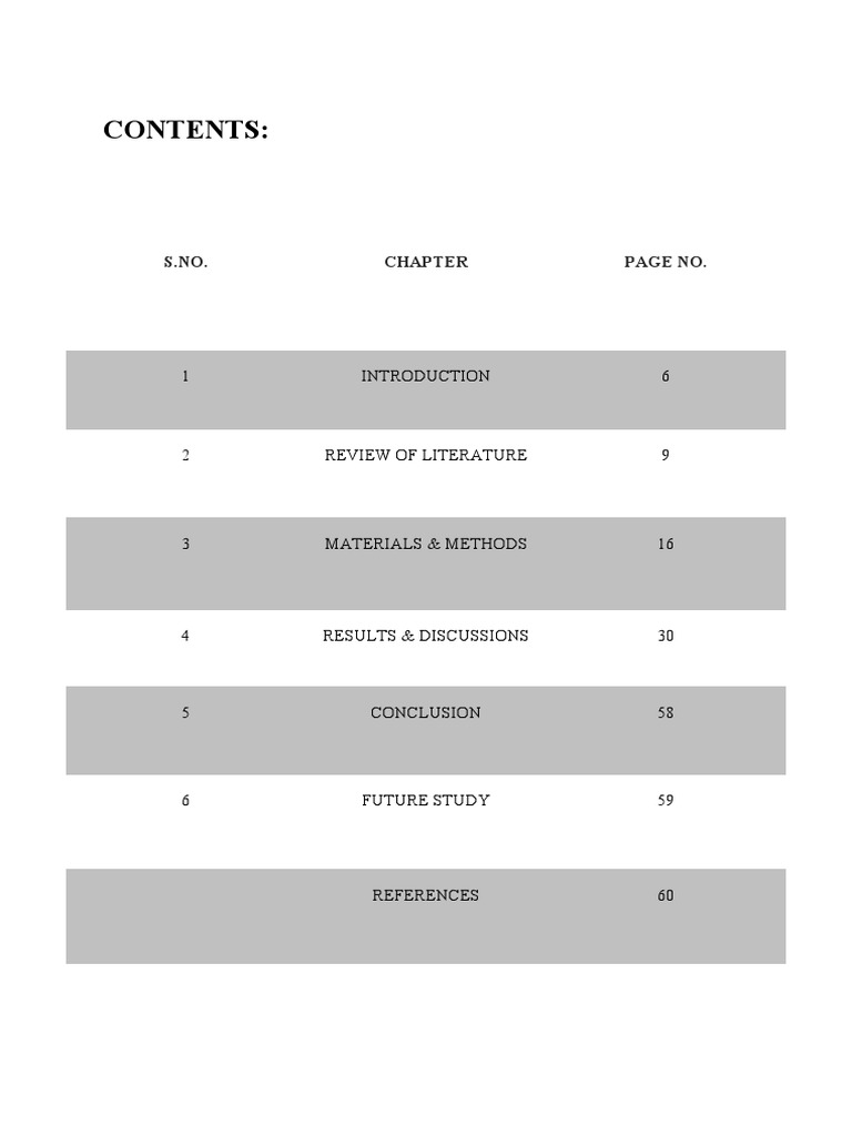 Research Study Structure Overview | PDF