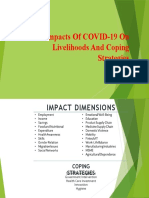 Impacts of COVID-19 On Livelihoods and Coping Strategies