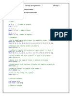 CPLEX Model For Multiple Supplier Selection