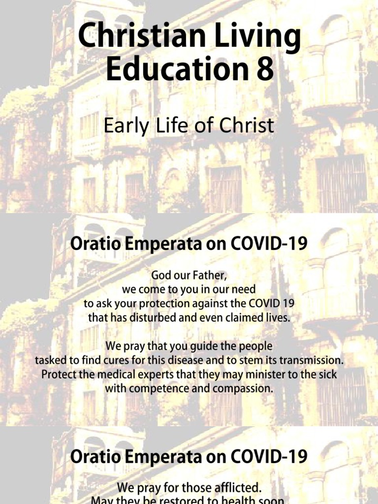 Christian Living Education 8 | PDF | Gospel Of Matthew | Gospel Of Mark