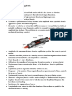 Frequency of Vibrating Fork