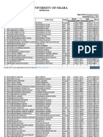 University of Okara: 4th Merit List Department:Computer Science Admissions:FALL 2020