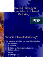Marketing Strategy & Implementation in Internet Marketing