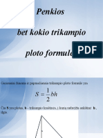 Trikampio Ploto Formulės