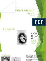 Adolf Hitler in Early Stage