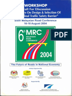 6th Malaysian Road Conference Guideline Updates Safety Barriers