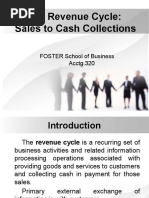 The Revenue Cycle: Sales To Cash Collections: FOSTER School of Business Acctg.320