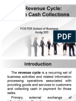The Revenue Cycle: Sales To Cash Collections: FOSTER School of Business Acctg.320