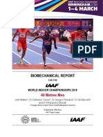 Men's 60m - 2018 IAAF Indoor Championships Biomech