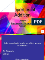 Properties of addition and their examples