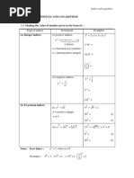 Chap 2 Indices - Log