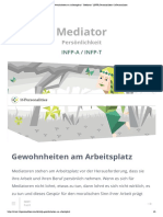 Gewohnheiten Am Arbeitsplatz - "Mediator" (INFP) Persönlichkeit - 16personalities