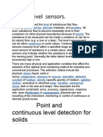 Level Sensors.: Point and