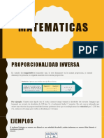 Proporcionalidad Inversa