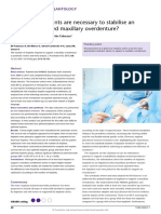 How Many Implants Are Necessary To Stabilise An Implant-Supported Maxillary Overdenture?