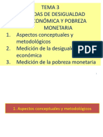 Medición de la desigualdad y pobreza