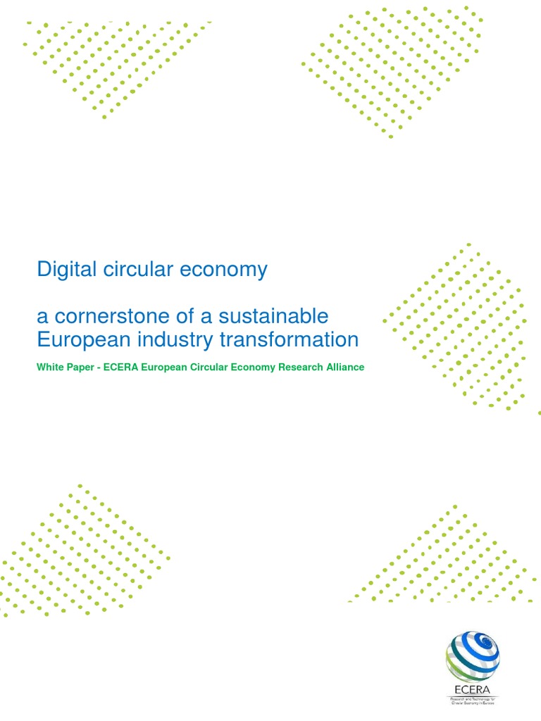 Digital Circular Economy for EU Industry | PDF | Artificial ...