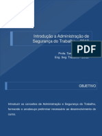 Aulas de Introdução - Seg Trabalho - Aula 1