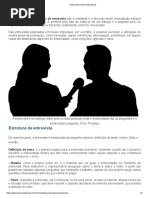 Questionario Cemiterio Cemiterio Entrevista