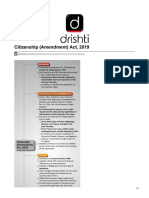 Citizenship Amendment Act 2019 Mindmap