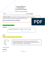 GUÍA DE APRENDIZAJE (Divisiones de Números Decimales) Semana Del 25 Al 29 de Mayo