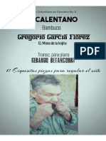 EL CALENTANO. Bambuco. Gregorio García Florez. Transc. Piano Gerardo Betancourt.