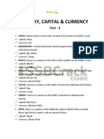 Country, Capital & Currency: Part - 3