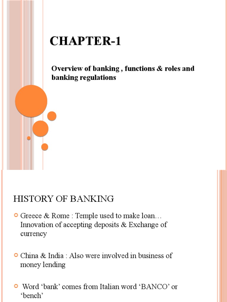 1.) Banking Overview and Regulations PDF Basel Ii Basel Iii