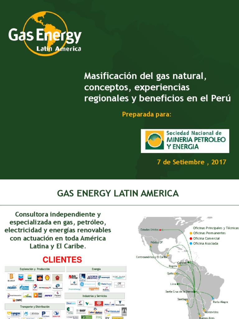Presentación Gas Energy Latin America | PDF | Gas natural licuado | Gas ...