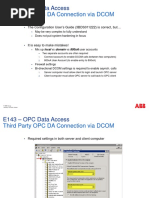 OPC Data AccessThird Party OPC DA Connection Via DCOM