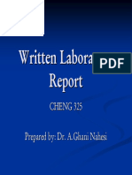 Written Laboratory Reports Power Point1