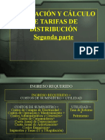 Tarifas de Distribucion Parte 2