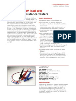Insulation Resistance Testers: 5 KV and 10 KV Lead Sets