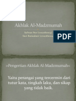 Akhlak Al-Madzmumah